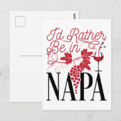 Ik zou liever in Napa zijn Briefkaart (Voorkant / Achterkant)