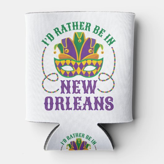 Ik zou liever in New Orleans zijn Blikjeskoeler (Voorkant)