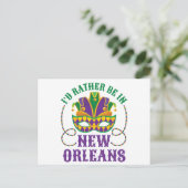 Ik zou liever in New Orleans zijn Briefkaart (Staand voorkant)