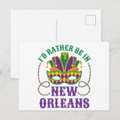 Ik zou liever in New Orleans zijn Briefkaart (Voorkant / Achterkant)