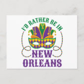 Ik zou liever in New Orleans zijn Briefkaart (Voorkant)