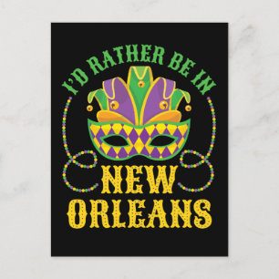 Ik zou liever in New Orleans zijn Briefkaart