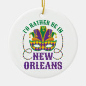 Ik zou liever in New Orleans zijn Keramisch Ornament (Voorkant)