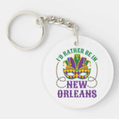 Ik zou liever in New Orleans zijn Sleutelhanger (Voorkant)