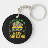 Ik zou liever in New Orleans zijn Sleutelhanger (Achterkant)