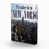 "Ik zou liever in New York zijn" fotoblok (Rechts)