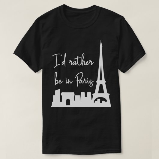 Ik zou liever in Parijs Pullover zijn (Design voorkant)