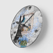 Ik zou liever in Parijs wandklok zijn (Hoek)