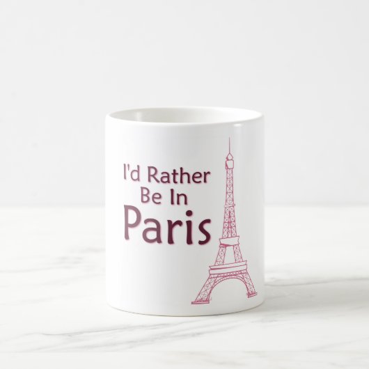 Ik zou liever in Parijs zijn Koffiemok (Center)