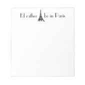 Ik zou liever in Parijs zijn Notitieblok (Voorkant)