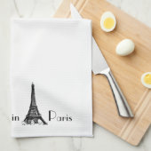 Ik zou liever in Parijs zijn Theedoek (Quarter Fold)