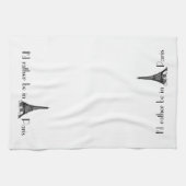 Ik zou liever in Parijs zijn Theedoek (Horizontaal)