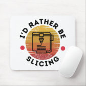 Ik zou liever in plakjes snijden muismat (Met muis)