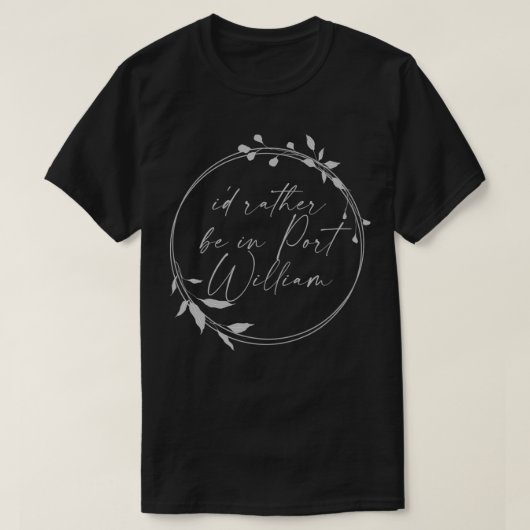 Ik zou liever in Port William Wendell Berry zijn T-shirt (Design voorkant)
