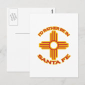 Ik zou liever in Santa Fe zijn Briefkaart (Voorkant / Achterkant)