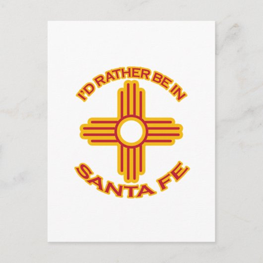Ik zou liever in Santa Fe zijn Briefkaart (Voorkant)