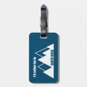 Ik zou liever in Santa Rosa California Mountain zi Bagagelabel (Achterkant verticaal)