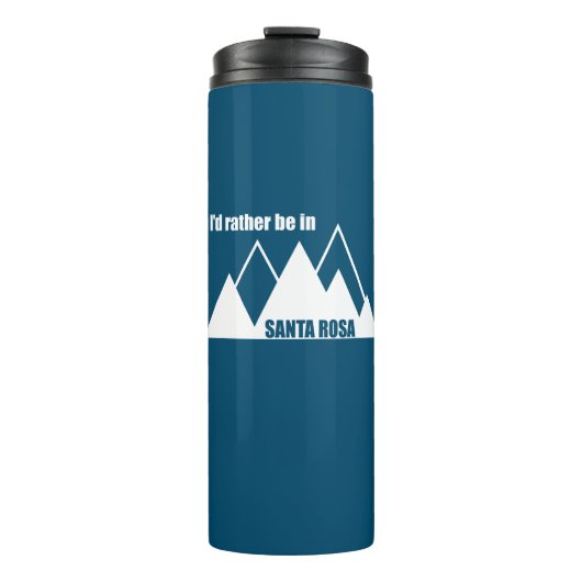 Ik zou liever in Santa Rosa California Mountain zi Thermosbeker (Voorkant)