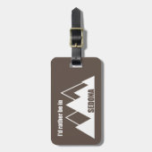 Ik zou liever in Sedona Mountain zijn Bagagelabel (Voorkant verticaal)