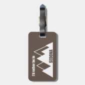 Ik zou liever in Sedona Mountain zijn Bagagelabel (Achterkant verticaal)