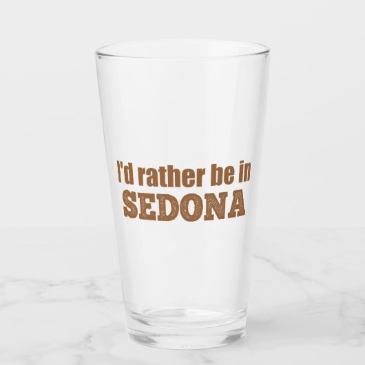 Ik zou liever in Sedona zijn Glas (Voorkant)