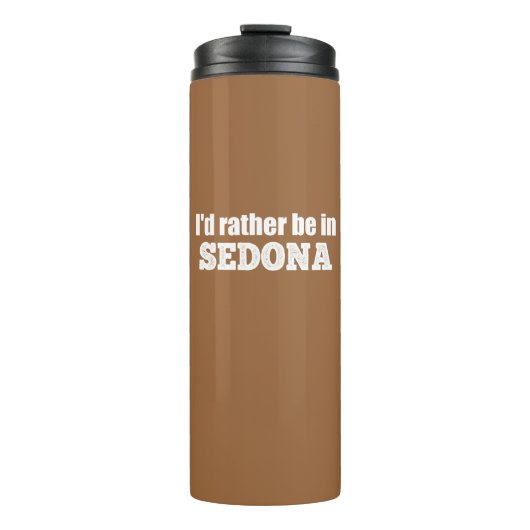 Ik zou liever in Sedona zijn Thermosbeker (Voorkant)