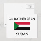 Ik zou liever in Soedan zijn Briefkaart (Voorkant / Achterkant)