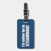 Ik zou liever in Steamboot Springs Colorado zijn Bagagelabel (Voorkant verticaal)