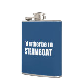 Ik zou liever in Steamboot Springs Colorado zijn Heupfles (Links)