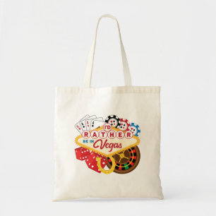 Ik zou liever in Vegas Casino Gambler zijn Tote Bag