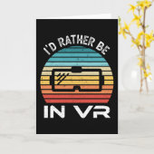 Ik zou liever in VR Virtual Reality Gift zijn Kaart (Gele Bloem)