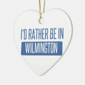 Ik zou liever in Wilmington NC zijn Keramisch Ornament (Links)