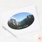 "Ik zou liever in Yosemite zijn!" sticker (Envelop)