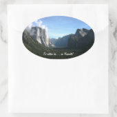 "Ik zou liever in Yosemite zijn!" sticker (Tas)