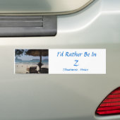 Ik zou liever in Z zijn - Bumpersticker (Op auto)