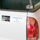 Ik zou liever in Z zijn - Bumpersticker (Op Truck)