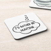 Ik zou liever jagen bier onderzetter (Linkerzijde)