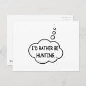 Ik zou liever jagen briefkaart (Voorkant / Achterkant)