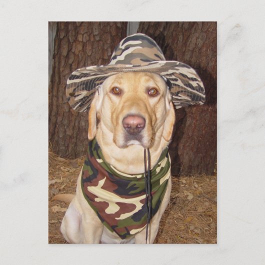 Ik zou liever jagen briefkaart (Voorkant)