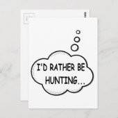 Ik zou liever jagen briefkaart (Voorkant / Achterkant)