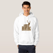 Ik zou liever jagen hoodie (Voorkant volledig)