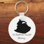 Ik zou liever Jet Skiing zijn... Sleutelhanger (Voorkant)