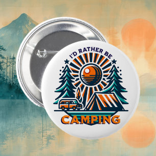 Ik zou liever kamperen met vibes ronde button 5,7 cm