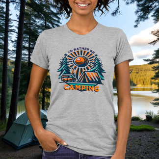 Ik zou liever kamperen met vibes t-shirt