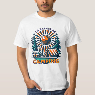 Ik zou liever kamperen met vibes t-shirt