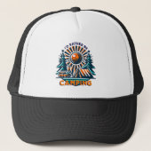 Ik zou liever kamperen met  vibes trucker pet (Voorkant)