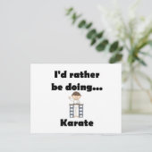 Ik zou liever Karate doen Briefkaart (Staand voorkant)