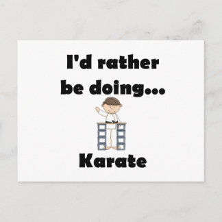 Ik zou liever Karate doen Briefkaart