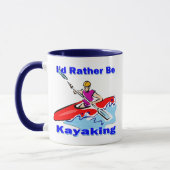 Ik zou liever Kayaking 1 zijn Mok (Links)