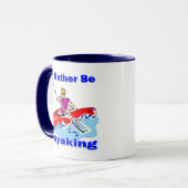 Ik zou liever Kayaking 1 zijn Mok (Voorkant links)